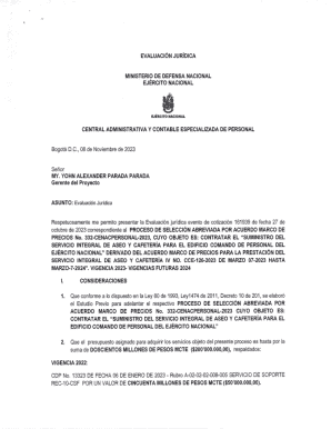 Evaluacion juridica