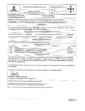 Informe de ejecución contractual