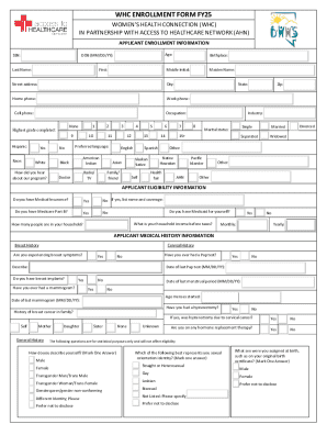 Whc enrollment form fy25