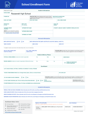 School Enrollment Form