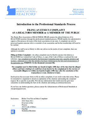 Professional Standards Process