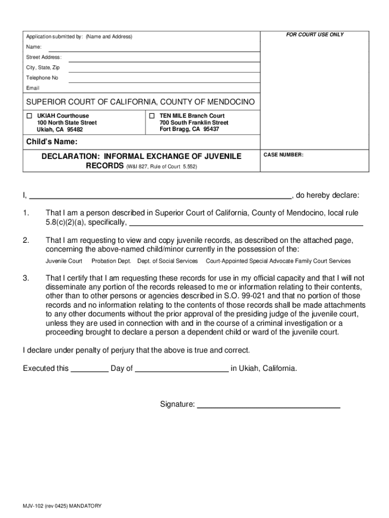 j-16-juvenile-case-file-access-fillable Preview on Page 1