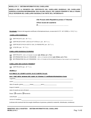Model 3 - Judicial Records Request Form
