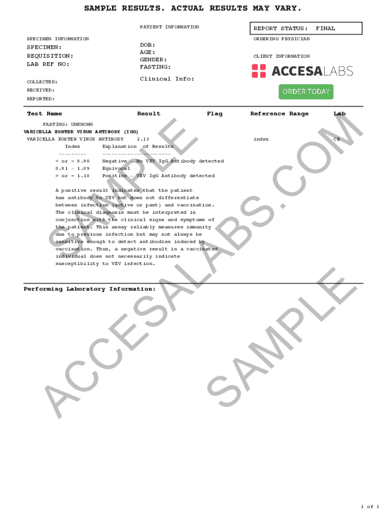 Current Methods for the Detection of Antibodies of Varicella Preview on Page 1