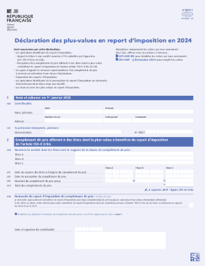French Tax Form 2074-I