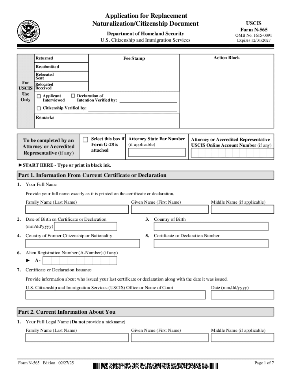Form N-565