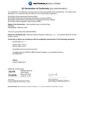 Eu Declaration of Conformity (doc-20031601899-e)