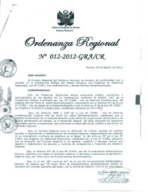 Texto Unico De Procedimientos Administrativos - (tupa) De La DirecciÓn Regional De La ProducciÓn Ancash