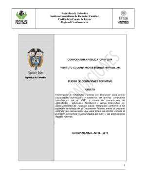 Convocatoria Pública Cp 01-2014