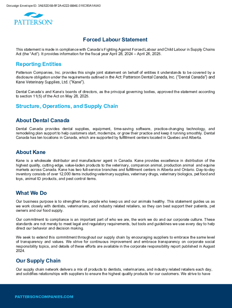 Fillable Online Forced Labour Statement Fax Email Print - pdfFiller