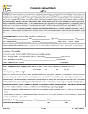 Formulario De InscripciÓn Estudiantil