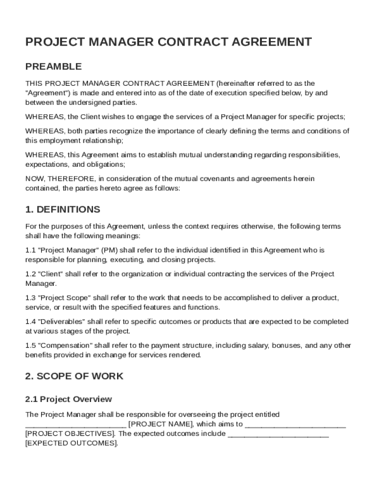 Project Manager Contract Template Fill Out Sign Online DocHub Project Manager Contract Template Fill Out Sign Online DocHub