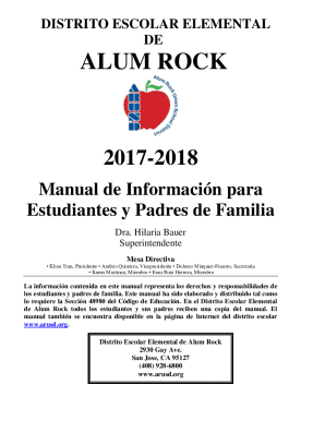 Manual De Información Para Estudiantes Y Padres De Familia