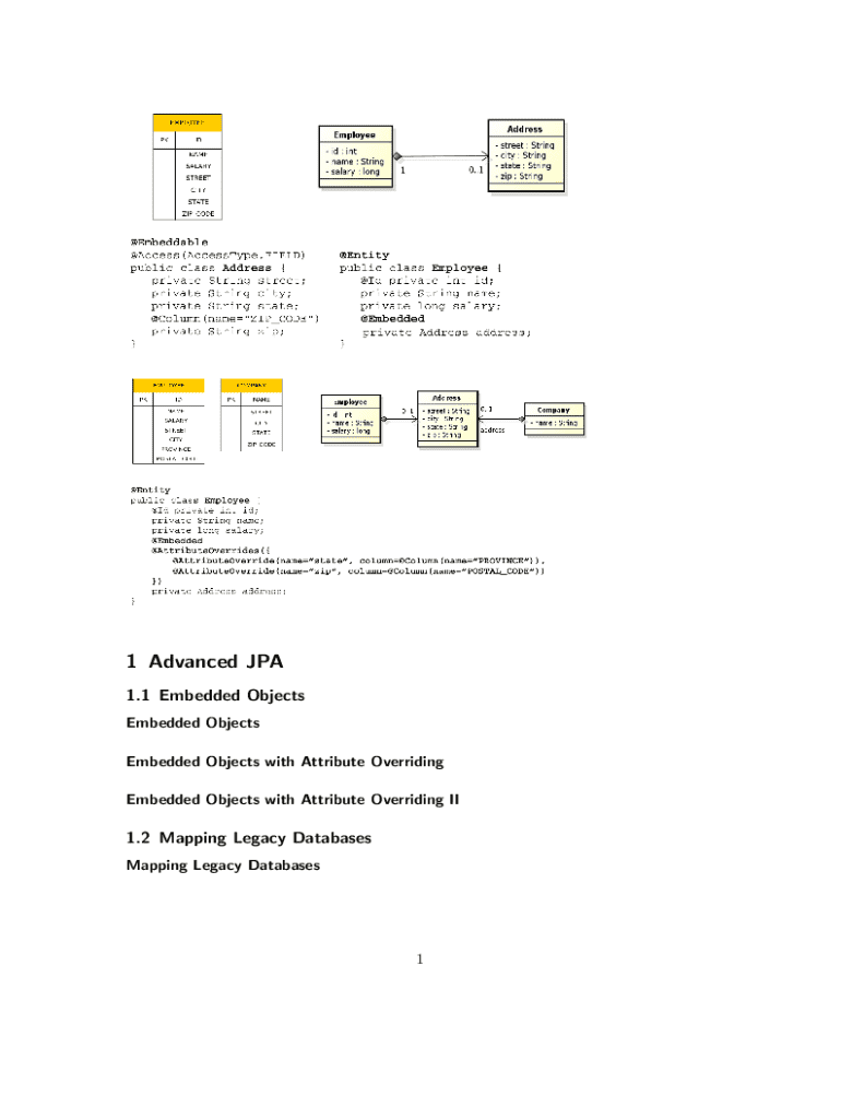 Fillable Online Advanced Java Persistence Api Fax Email Print - pdfFiller