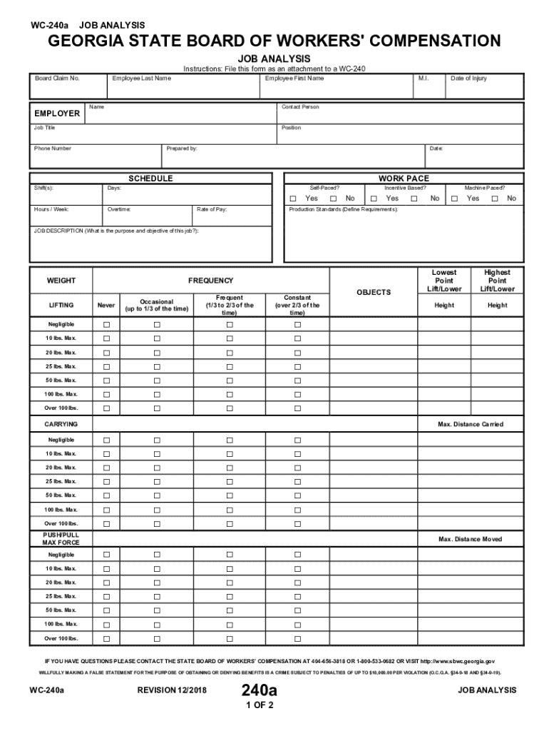JOB ANALYSIS Preview on Page 1