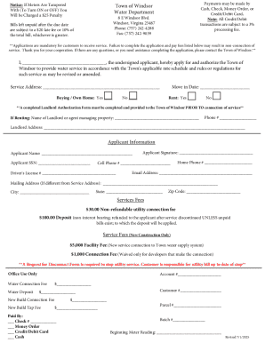 Discontinuation of Residential Water Service for