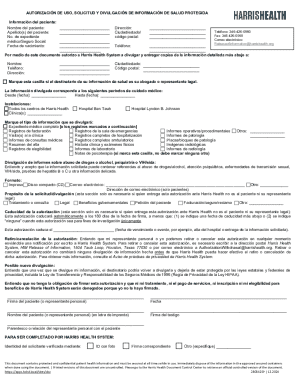 AutorizaciÓn De Uso, Solicitud Y DivulgaciÓn De InformaciÓn De Salud Protegida