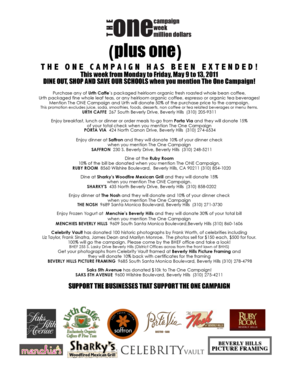 The One Campaign Donation Form
