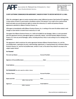 Client Electronic Communication Agreement