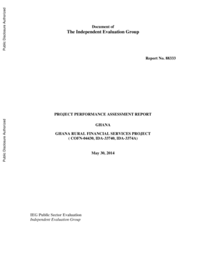 Project Performance Assessment Report for the Ghana Rural ... - ieg worldbank