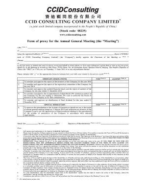 CCID Consulting Proxy Form