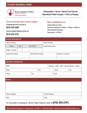 Patient Referral Form