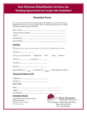 Donation Form