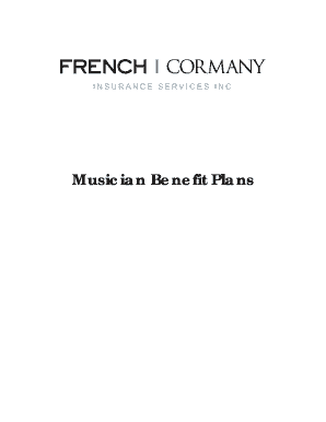Musicians Benefit Plan Enrollment Form