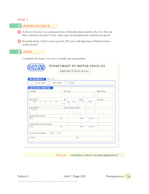 Driver License Application