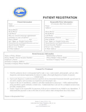 Patient Registration Form