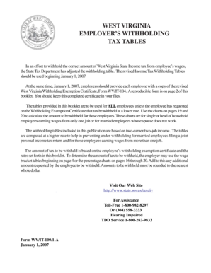 West Virginia Withholding Exemption Certificate