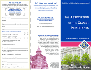 Membership brochure here - The Association of the Oldest ... - aoidc
