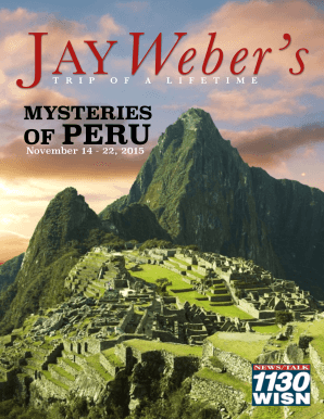 Jay Weber - Entire Peru Brochure - Cruise and Tour