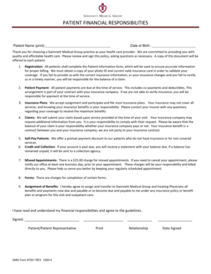 Patient Financial Responsibilities Policy