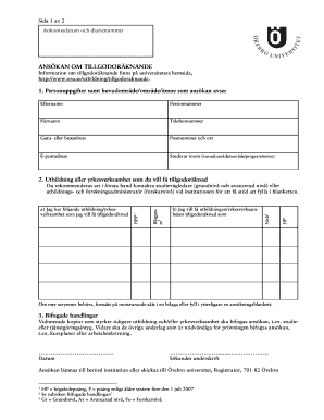 Swedish Credit Transfer Application