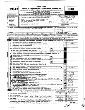 IRS Form 990-EZ Short Form