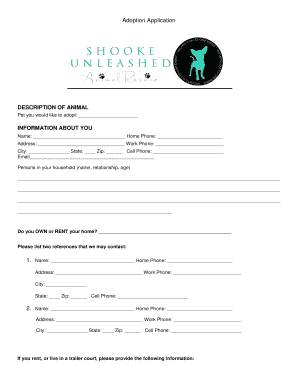 Pet Adoption Application