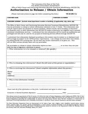 Authorization to Release Obtain Information