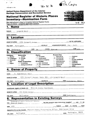 National Register of Historic Places Inventory-Nomination Form
