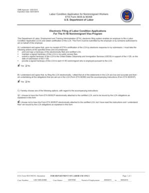 Labor Condition Application for Nonimmigrant Workers