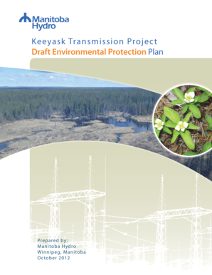 Keeyask Transmission Project Draft Environmental Protection Plan - acee-ceaa gc