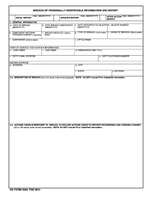 Air force after action report - online pii fill form