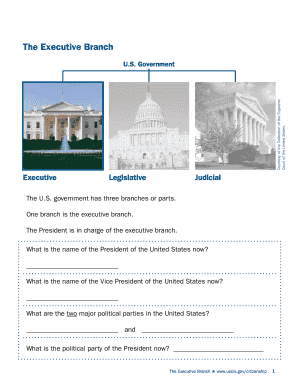 US Executive Branch Educational Form