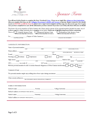 Delta Gamma Sponsor Form