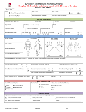 Supervisor’s Report of Work-Related Injury/Illness