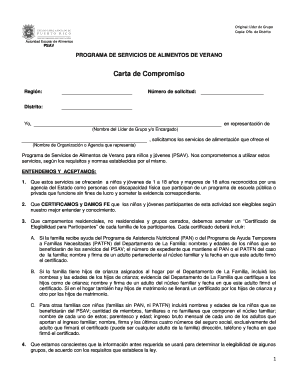 Carta de Compromiso