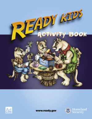 Family Emergency Supply Kit Activity Book