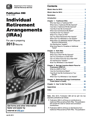 IRS Publication 590 (2013)