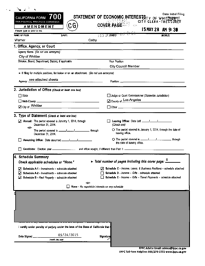 California Form 700