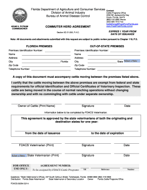 Florida Commuter Herd Agreement
